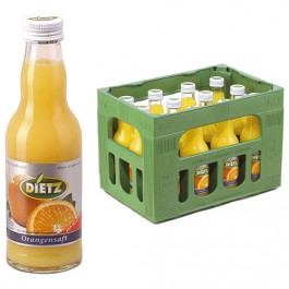 Dietz Orangensaft 12x0,2l Kasten Glas 